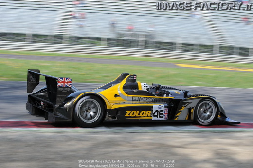 2008-04-26 Monza 0328 Le Mans Series - Kane-Foster - WF01 - Zytek